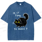 Unisex Is It Time To Panic Printed Washed Tee