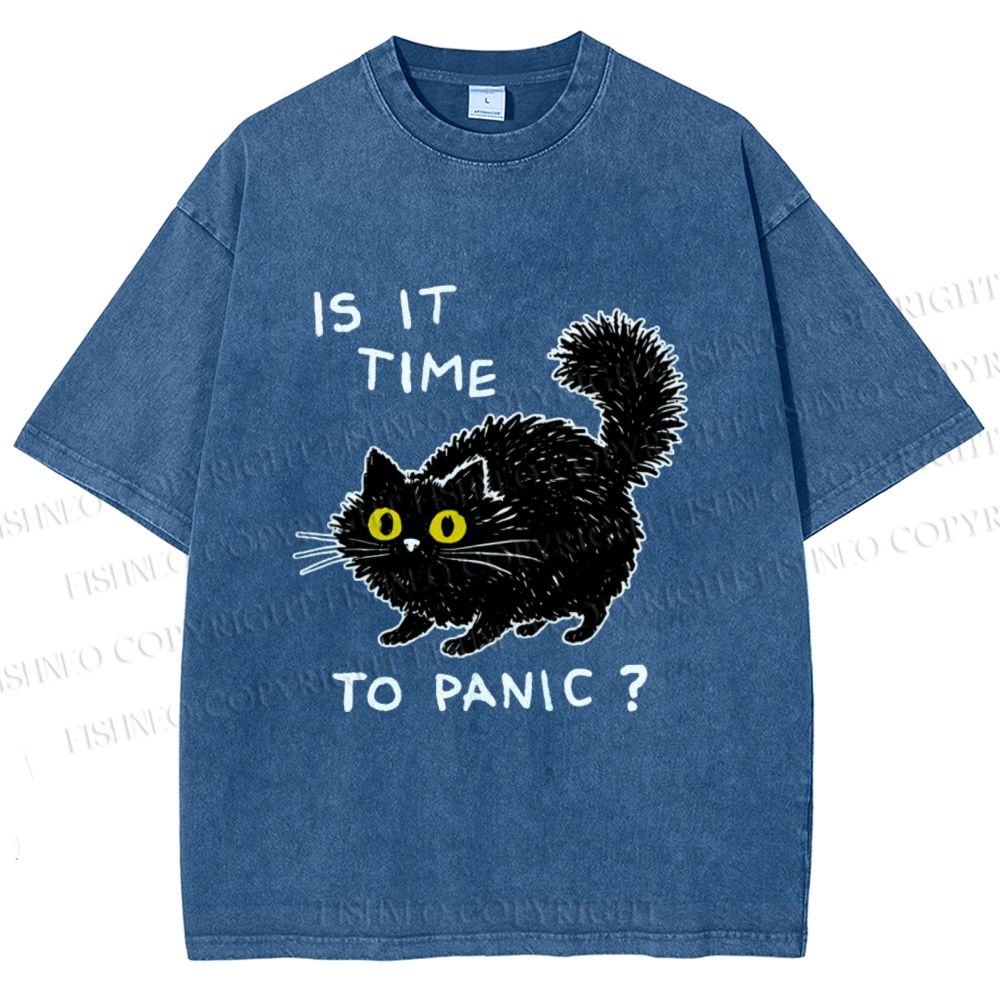 Unisex Is It Time To Panic Printed Washed Tee
