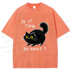 Unisex Is It Time To Panic Printed Washed Tee