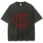 Unisex Love Goose On The Loose Printed Washed Tee