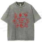 Unisex Love Goose On The Loose Printed Washed Tee