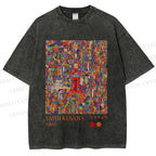 Unisex Yayoi Kusama Tokyo Printed Washed Tee