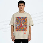 Unisex Yayoi Kusama Tokyo Printed Washed Tee