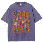 Unisex Yayoi Kusama Tokyo Printed Washed Tee