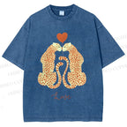 Unisex Valentine's Day Love Printed Washed Tee