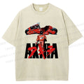 Unisex Akira Shotaro Kaneda Printed Washed Tee