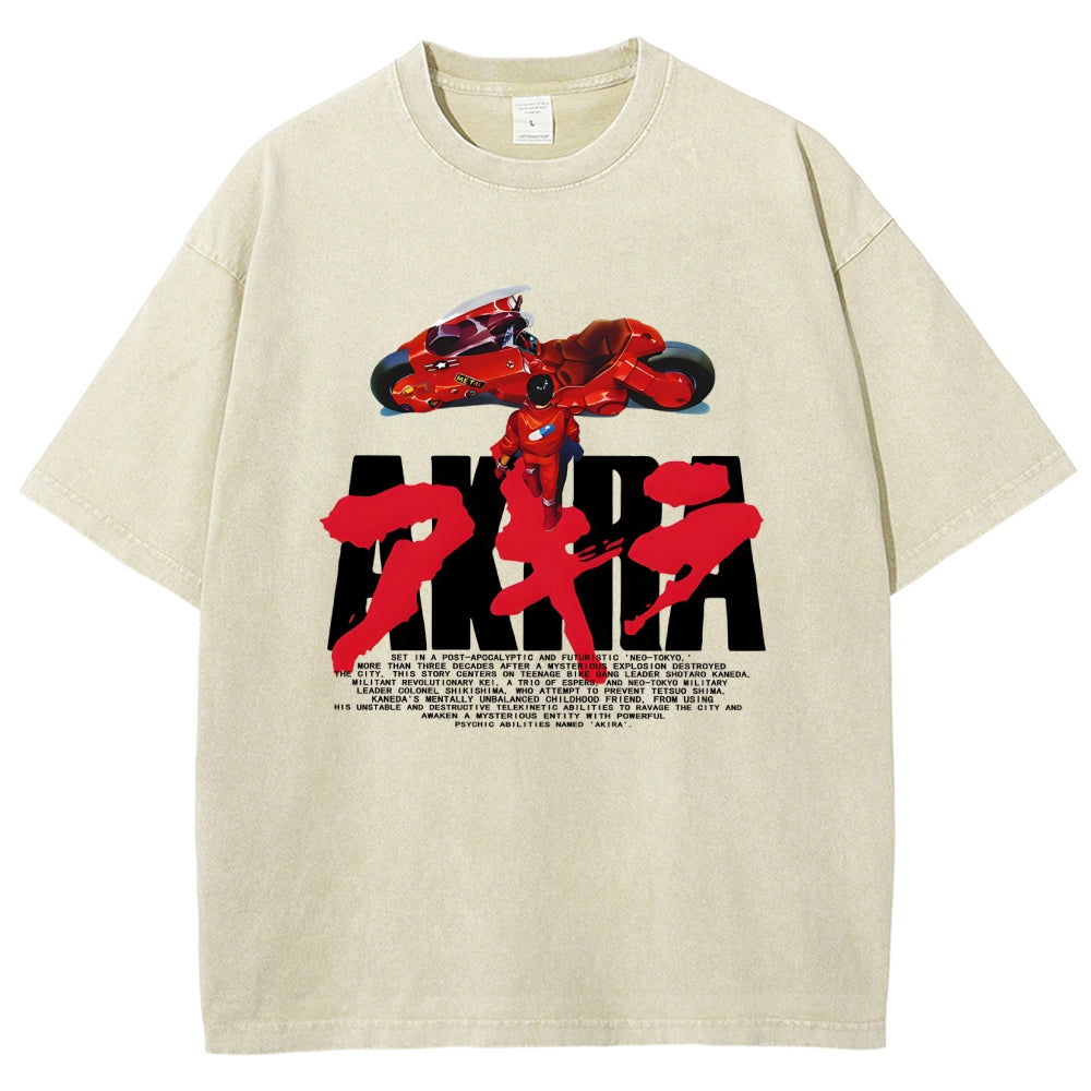 Unisex AKIRA Printed Washed Tee