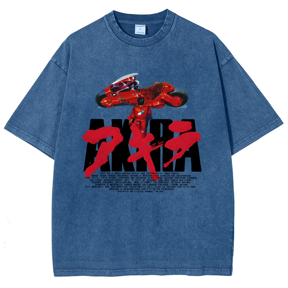 Unisex AKIRA Printed Washed Tee