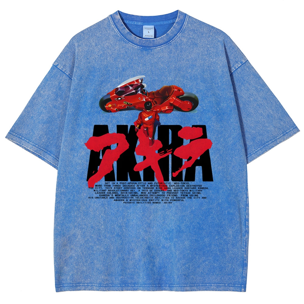 Unisex AKIRA Printed Washed Tee