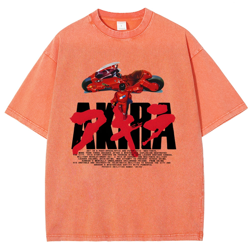 Unisex AKIRA Printed Washed Tee