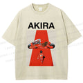 Unisex Akira Shotaro Kaneda Printed Washed Tee