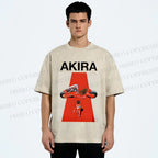 Unisex Akira Shotaro Kaneda Printed Washed Tee