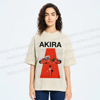 Unisex Akira Shotaro Kaneda Printed Washed Tee