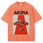 Unisex Akira Shotaro Kaneda Printed Washed Tee