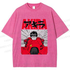 Unisex Akira Shotaro Kaneda Printed Washed Tee