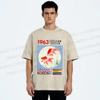 Unisex Goldfish Japan Week Printed Washed Tee