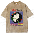 Unisex Cockatoo Japan Week Printed Washed Tee
