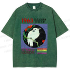 Unisex Cockatoo Japan Week Printed Washed Tee