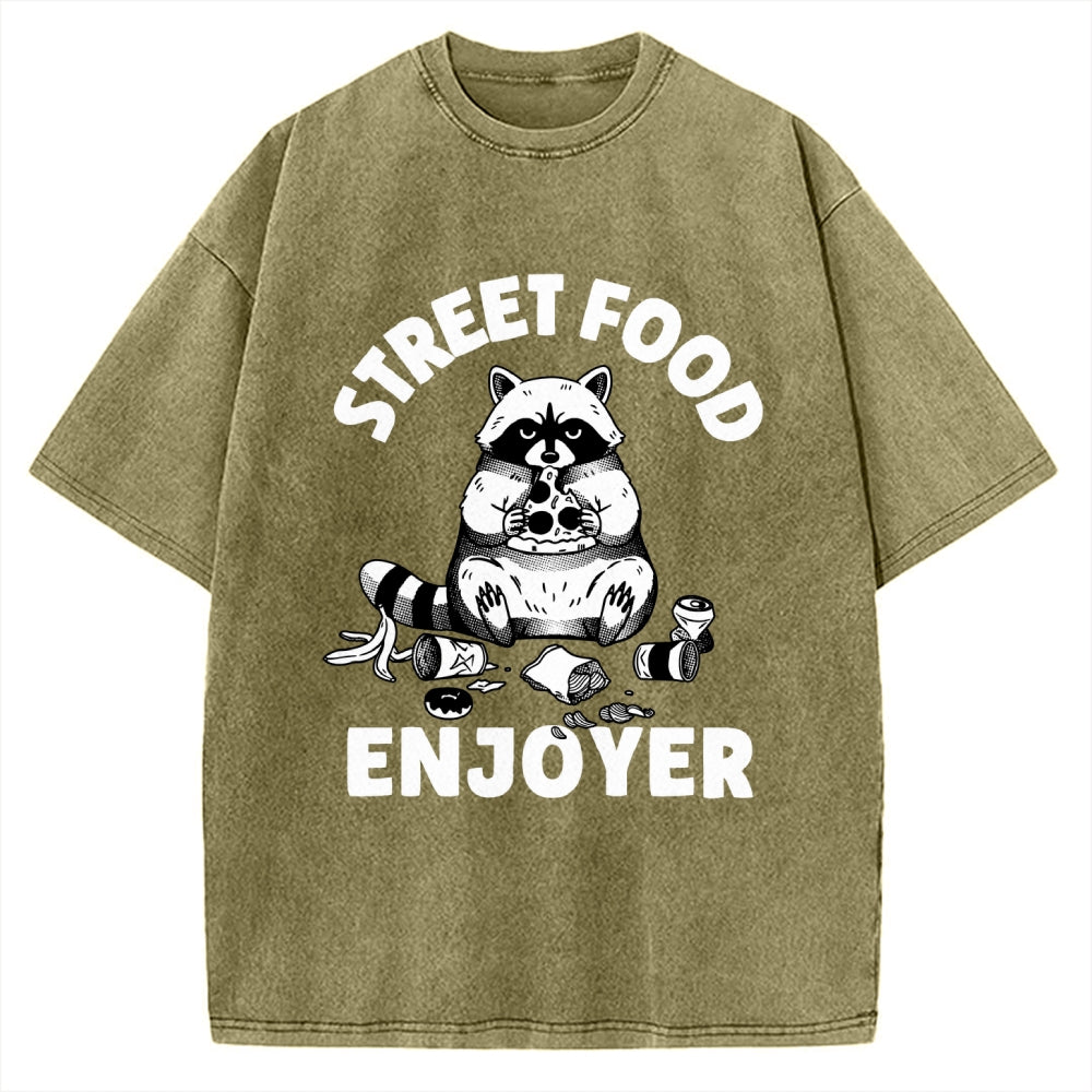 Street Food Enjoyer Vintage Washed T-shirt