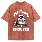 Street Food Enjoyer Vintage Washed T-shirt