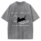 I Need Is Coffee And My Cat Vintage Washed T-shirt