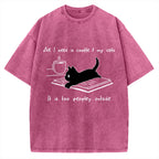 I Need Is Coffee And My Cat Vintage Washed T-shirt