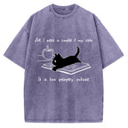 I Need Is Coffee And My Cat Vintage Washed T-shirt