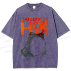 Unisex Matsumoto Hoji Frog Printed Washed Tee