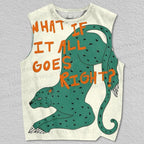 Unisex What If It's All Right Leopard Printed Tank Top