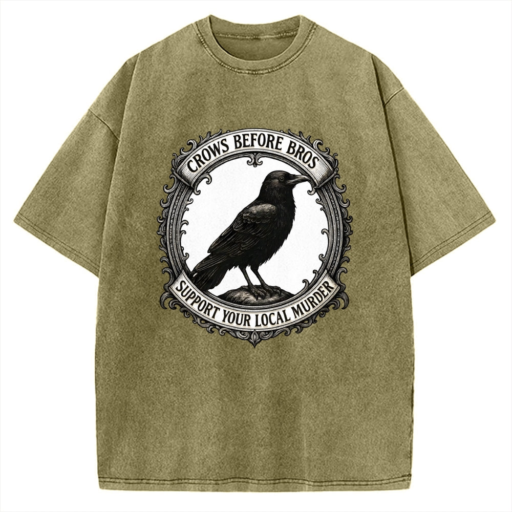 Support Your Local Murder Vintage Washed T-shirt