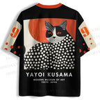 Yayoi Kusama Cat Printed Jersey Shirts