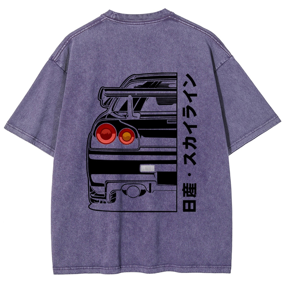Nissan Skyline GTR R34 Back Washed T-Shirt