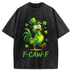 F-Caw-F St. Patrick's Day Vintage Washed T-shirt