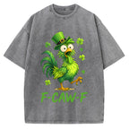 F-Caw-F St. Patrick's Day Vintage Washed T-shirt
