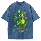 F-Caw-F St. Patrick's Day Vintage Washed T-shirt