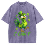F-Caw-F St. Patrick's Day Vintage Washed T-shirt
