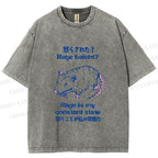 Unisex Rage is Rat's Constant State Printed Wash Tee