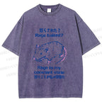 Unisex Rage is Rat's Constant State Printed Wash Tee
