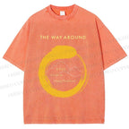 Unisex Zen Circle The Way Around Printed Washed Tee