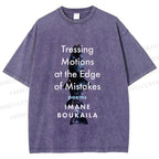 Unisex Cosmic Shark Poem Printed Washed Tee