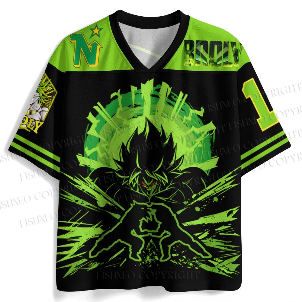 Dragon Ball Broly Printed Jersey Shirts