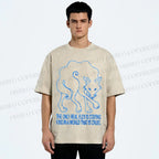 Unisex Alexander Khabbazi Fox Printed Washed Tee