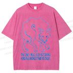 Unisex Alexander Khabbazi Fox Printed Washed Tee