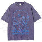 Unisex Alexander Khabbazi Fox Printed Washed Tee