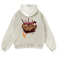 Ramen Vintage Washed Cotton Back Art Hoodie