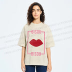 Unisex Bisou Printed Washed Tee
