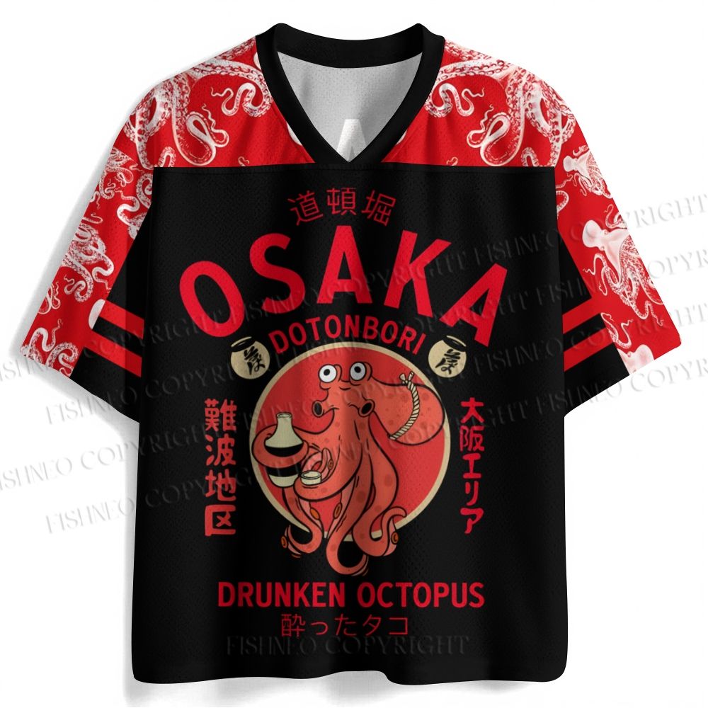 Osaka Octopus Printed Jersey Shirts