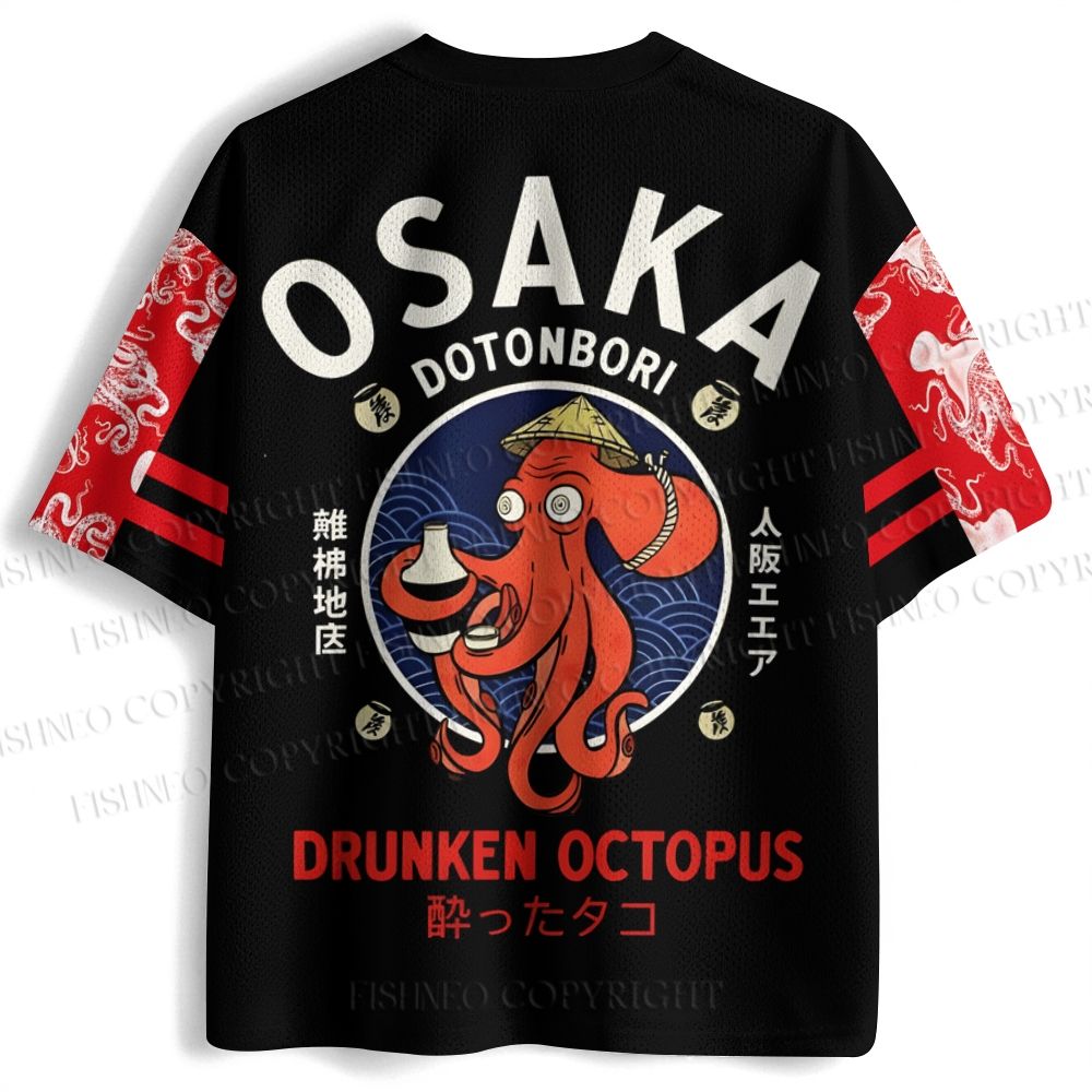 Osaka Octopus Printed Jersey Shirts