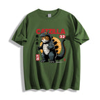 Catzilla Cat Godzilla Japanese Style Classic Tee