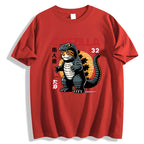 Catzilla Cat Godzilla Japanese Style Classic Tee